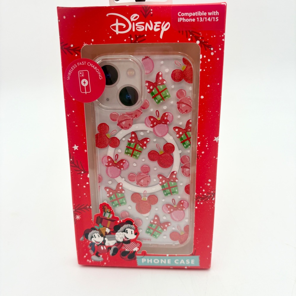 Disney Mickey Mouse Holiday Christmas Phone Case‎ iPhone 13/14/15 Wireless
